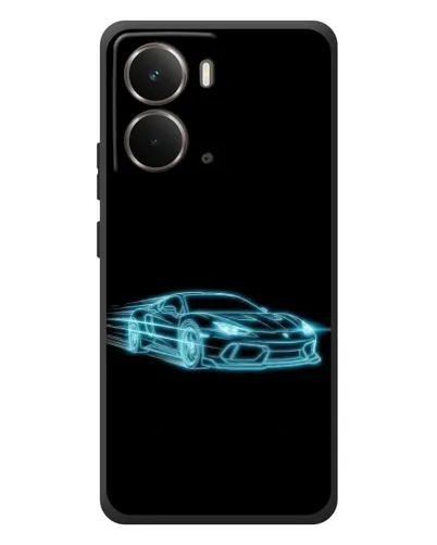 Чохол для RealMe P3 з картинкою «Неоновий контур Lamborghini»