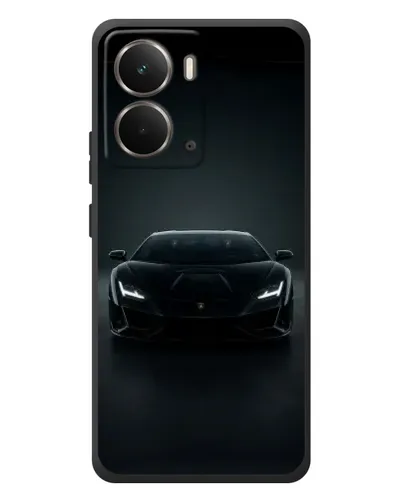 Чохол для RealMe P3 з картинкою «Чорний Lamborghini Aventador»
