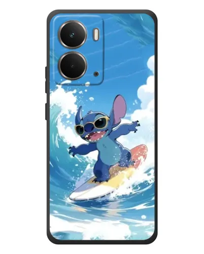 Чехол для RealMe P3 с картинкой «Стич на волне»