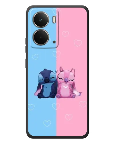 Чехол для RealMe P3 с картинкой «Stitch и Angel Love»