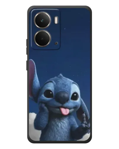 Чехол для RealMe P3 с картинкой «Стич в облаках»