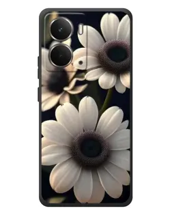 Чохол для RealMe P3 з картинкою «Білі маргаритки макро»