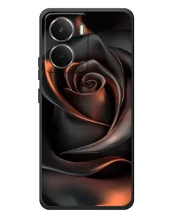 Чохол для RealMe P3 з картинкою «Шовкова чорна троянда»