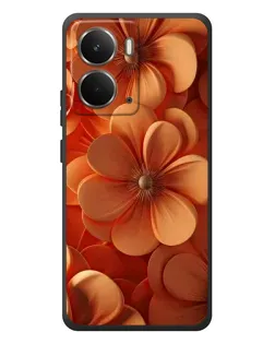 Чохол для RealMe P3 з картинкою «Помаранчева макро квітка»