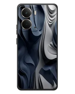 Чехол для RealMe P3 с картинкой «Объемные синие складки» Чехол для RealMe P3 с картинкой «Объемные синие складки»