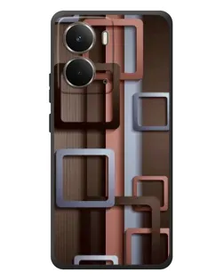 Чехол для RealMe P3 с картинкой «Коричневые объемные квадраты» Чехол для RealMe P3 с картинкой «Коричневые объемные квадраты»