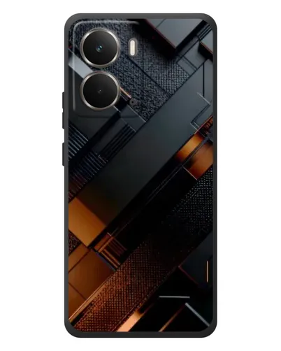 Чехол для RealMe P3 с картинкой «Черные геометрические блоки» Чехол для RealMe P3 с картинкой «Черные геометрические блоки»