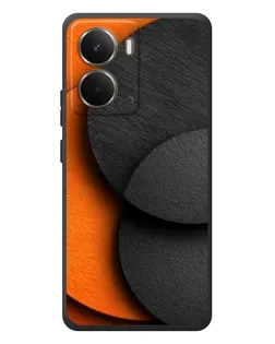 Чехол для RealMe P3 с картинкой «Геометрия оранжевых кругов»