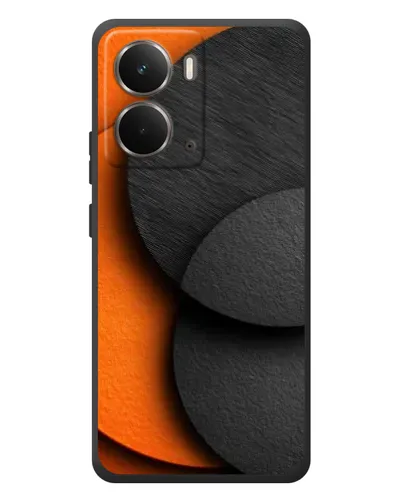 Чехол для RealMe P3 с картинкой «Геометрия оранжевых кругов» Чехол для RealMe P3 с картинкой «Геометрия оранжевых кругов»