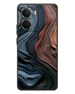 Чехол для RealMe P3 с картинкой «Цветные волны каньона»