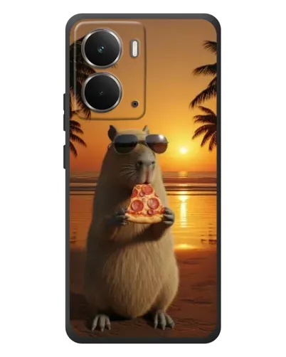 Чехол для RealMe P3 с картинкой «Капибара с пиццей» Чехол для RealMe P3 с картинкой «Капибара с пиццей»
