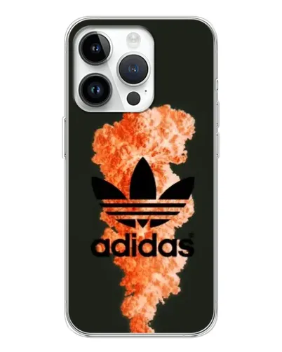 Чехол для Realme P4 с картинкой «Оранжевый дым Adidas»