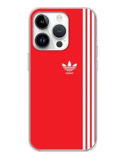 Чехол для Realme P4 с картинкой «Красный минимализм Adidas»