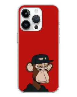 Чохол для Realme P4 з картинкою «Bored Ape — червоний фон»