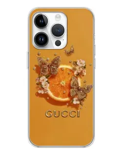 Чохол для Realme P4 з картинкою «Gucci — золоті метелики»