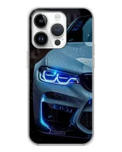 Чохол для Realme P4 з картинкою «Погляд BMW з синіми фарами» Чохол для Realme P4 з картинкою «Погляд BMW з синіми фарами»