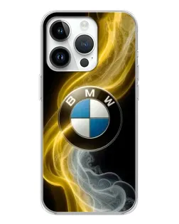 Чохол для Realme P4 з картинкою «Золотистий дим BMW»