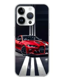 Чохол для Realme P4 з картинкою «Червона BMW на дорозі»