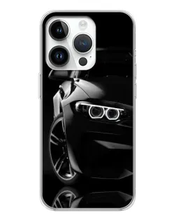 Чохол для Realme P4 з картинкою «Чорна BMW — профіль»