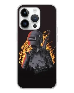 Чохол для Realme P4 з картинкою «PUBG — вогняний силует»