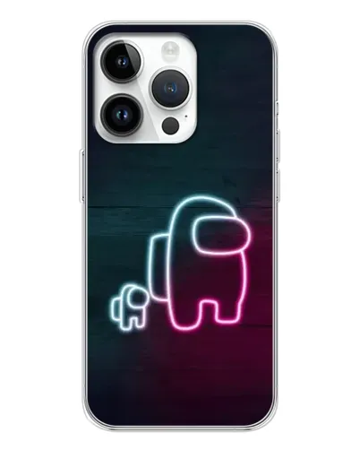 Чехол для Realme P4 с картинкой «Among Us неон-арт»