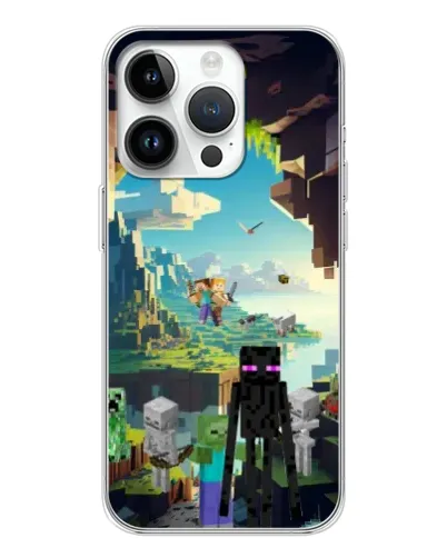 Чехол для Realme P4 с картинкой «Эндермен в лесу»