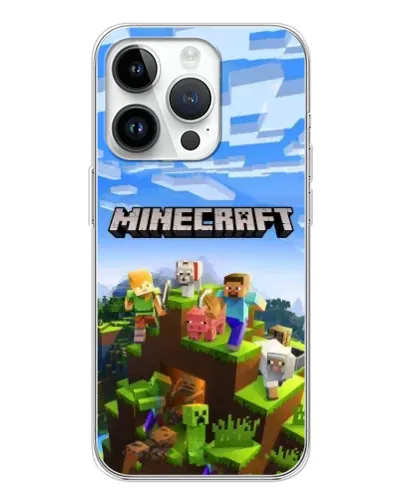 Чехол для Realme P4 с картинкой «Minecraft классический мир»