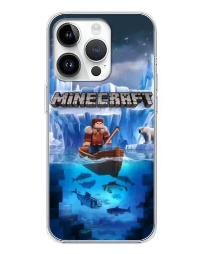 Чехол для Realme P4 с картинкой «Minecraft ледяной мир»