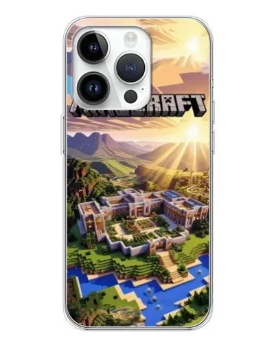 Чехол для Realme P4 с картинкой «Minecraft панорама»