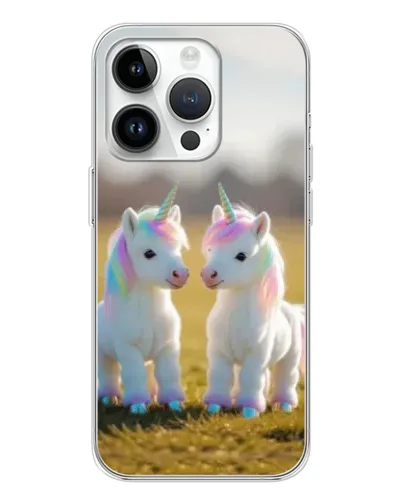 Чехол для Realme P4 с картинкой «Пара единорогов» Чехол для Realme P4 с картинкой «Пара единорогов»