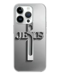 Чехол для Realme P4 с картинкой «Металлический крест Jesus»