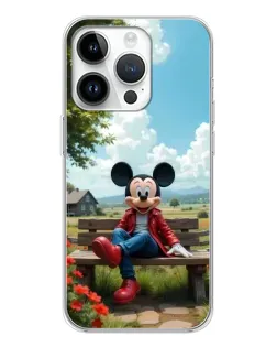 Чехол для Realme P4 с картинкой «Микки на скамейке»