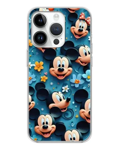 Чехол для Realme P4 с картинкой «Паттерн Микки и Минни»