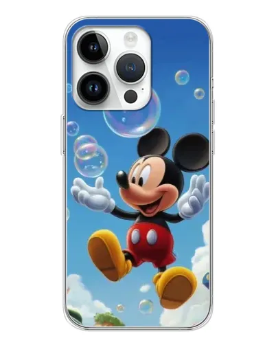 Чехол для Realme P4 с картинкой «Mickey и мыльные пузыри»