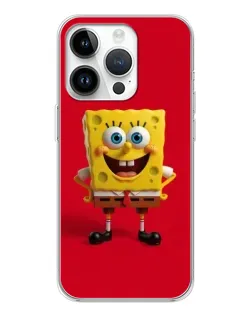 Чехол для Realme P4 с картинкой «Спанч Боб на красном»
