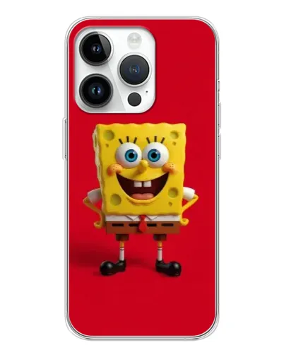 Чехол для Realme P4 с картинкой «Спанч Боб на красном»