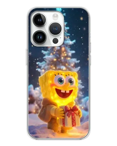 Чехол для Realme P4 с картинкой «Рождественский Спанч Боб»