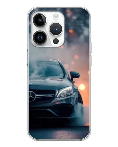 Чехол для Realme P4 с картинкой «Mercedes — ночной город»
