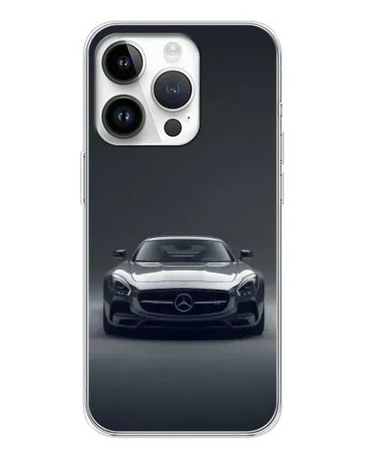 Чехол для Realme P4 с картинкой «Mercedes на черном»