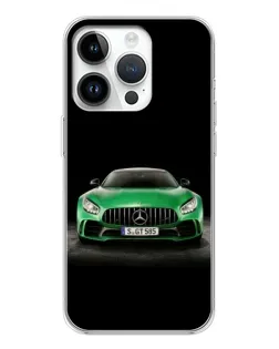 Чехол для Realme P4 с картинкой «Mercedes — неоновый лого»