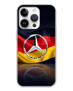 Чехол для Realme P4 с картинкой «Mercedes — флаг Германии»