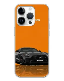 Чехол для Realme P4 с картинкой «Оранжевый Mercedes AMG»