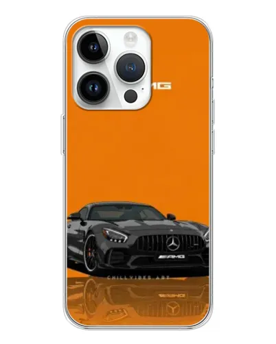 Чехол для Realme P4 с картинкой «Оранжевый Mercedes AMG»