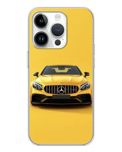 Чехол для Realme P4 с картинкой «Желтый Mercedes GT»