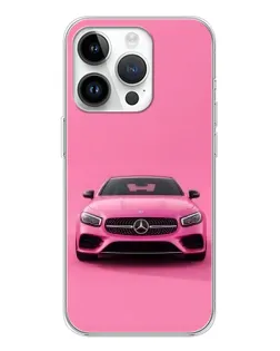 Чехол для Realme P4 с картинкой «Розовый Mercedes AMG»