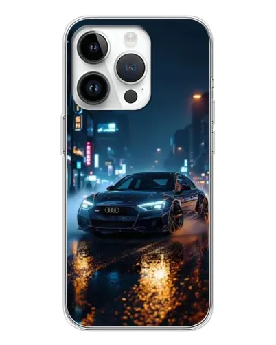 Чехол для Realme P4 с картинкой «Ночной город и Audi» Чехол для Realme P4 с картинкой «Ночной город и Audi»
