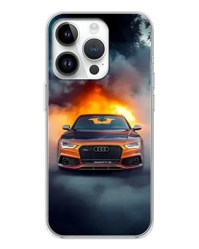 Чехол для Realme P4 с картинкой «Audi в огненном дыму» Чехол для Realme P4 с картинкой «Audi в огненном дыму»