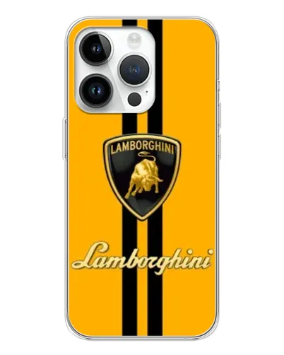 Чохол для Realme P4 з картинкою «Lamborghini Stripe жовтий»