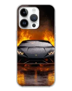 Чохол для Realme P4 з картинкою «Lamborghini у вогні»