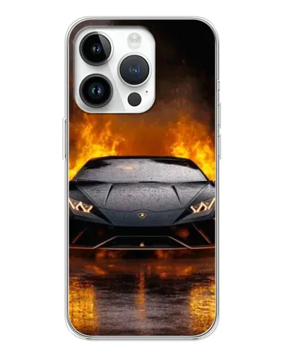 Чохол для Realme P4 з картинкою «Lamborghini у вогні»